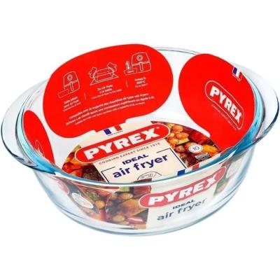 Plateau pour four PYREX 26 cm en verre borosilicate