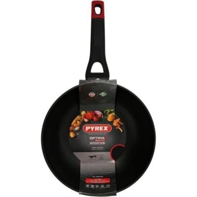 Wok Pyrex 28 cm en aluminium forgé antiadhésif