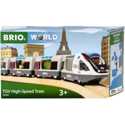 Train TGV INOUI SNCF BRIO - Circuit en bois - 3 ans+