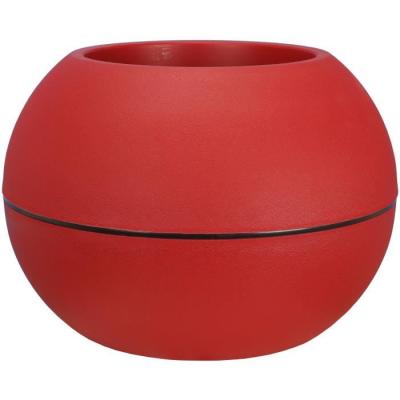 Pot de fleurs Boule D40 rouge - RIVIERA
