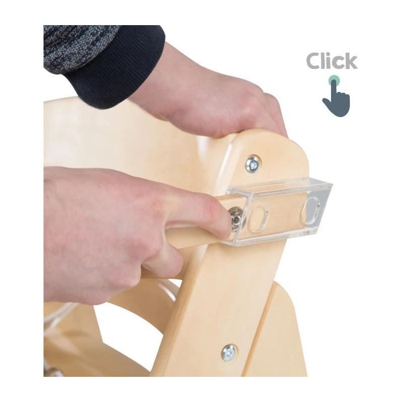 Chaise haute évolutive ROBA - SIT UP CLICK & FUN - Bois Naturel