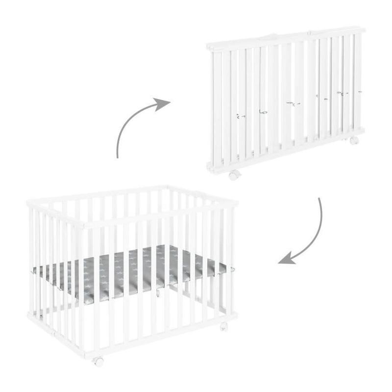 Parc bébé pliable ROBA Little Stars : pratique et design