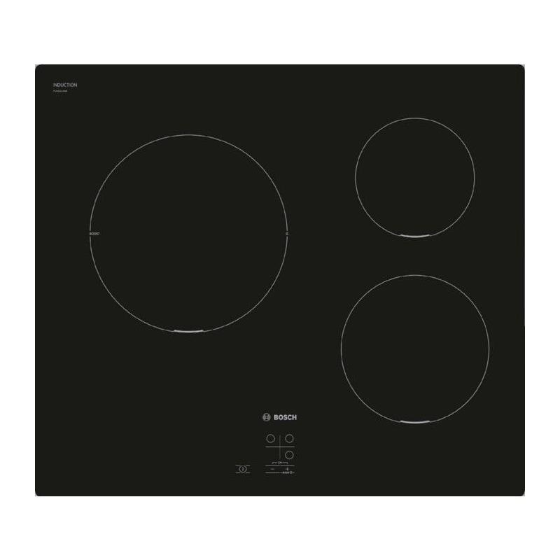 Bosch PUC611AA5E Noir Intégré 60 cm Plaque avec zone à induction 3 zone(s)