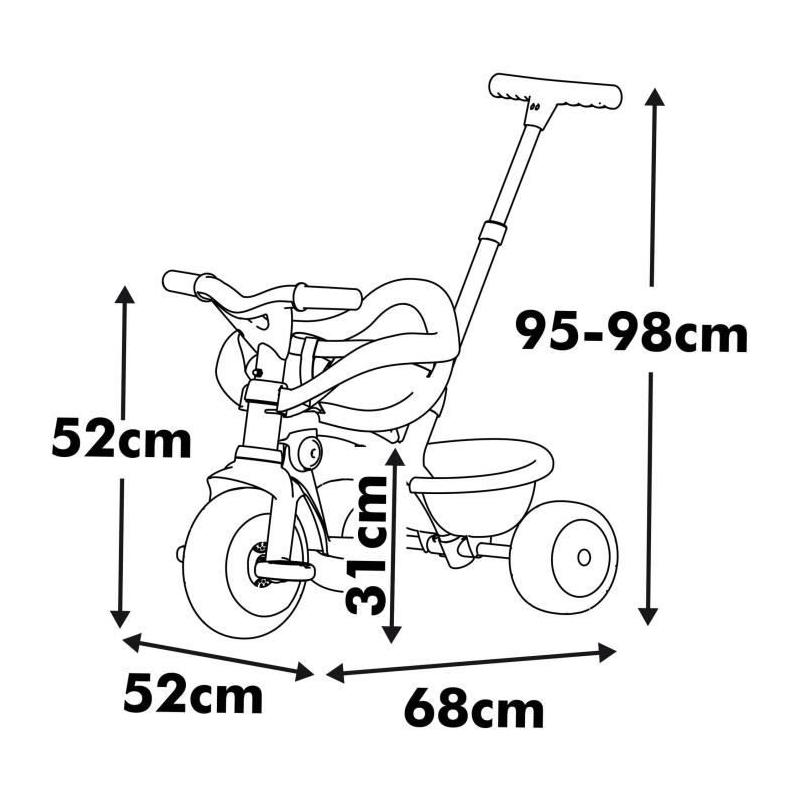 Tricycle Be Fun Confort - Jeu et confort assurés