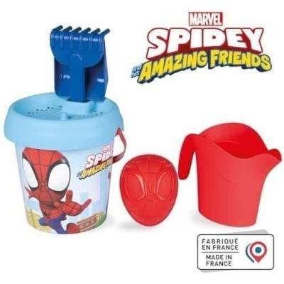 SMOBY - Spidey Seau MM Garni Arrosoir: Station de jeux fun!