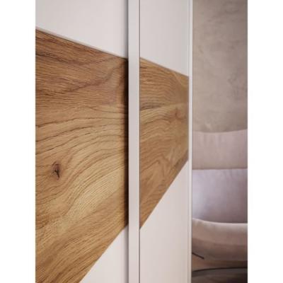 Armoire de chambre SAGITTA - Blanc mat 2 portes coulissantes