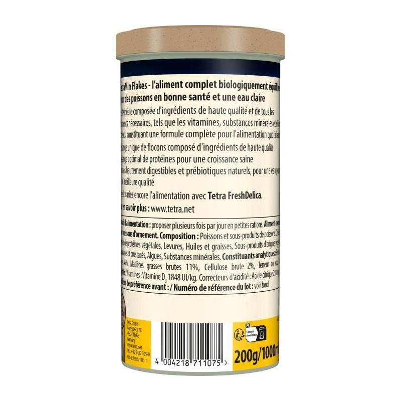 Aliment complet pour poissons tropicaux - TETRA - 1 L