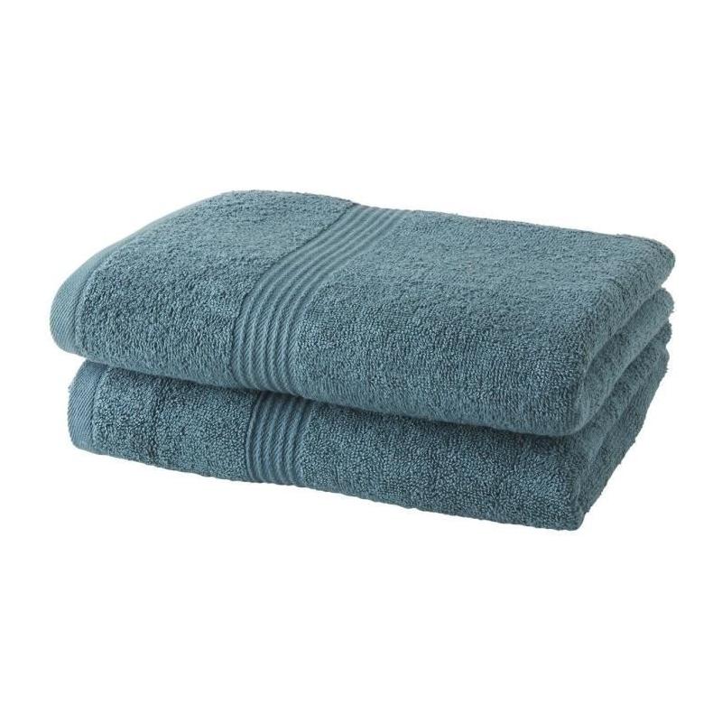 Lot de 2 serviettes de toilette TODAY 50x90 cm - Douceur et qualité en coton bio