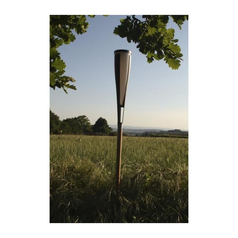 Lampe solaire Epi solaire blanche - Élégance et luminosité pour votre extérieur