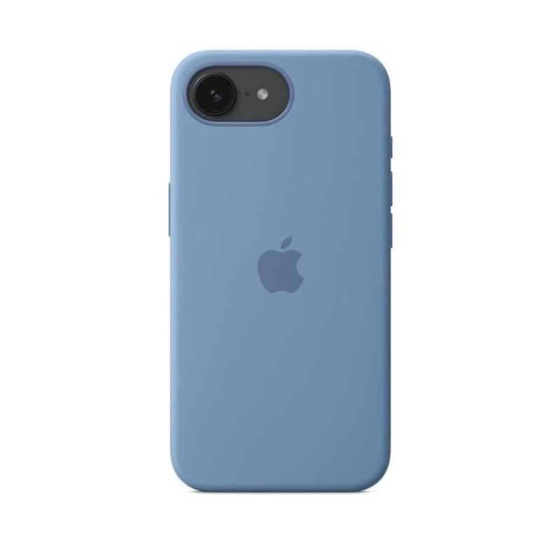Coque iPhone 16E Silicone Bleu d'hiver • Protection Téléphone