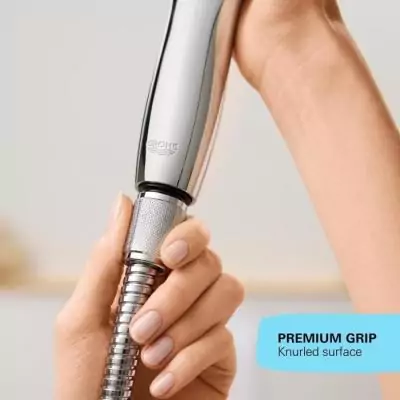 Flexible de douche GROHE VitalioFlex Metal 2m Chromé - Résistant aux pliures