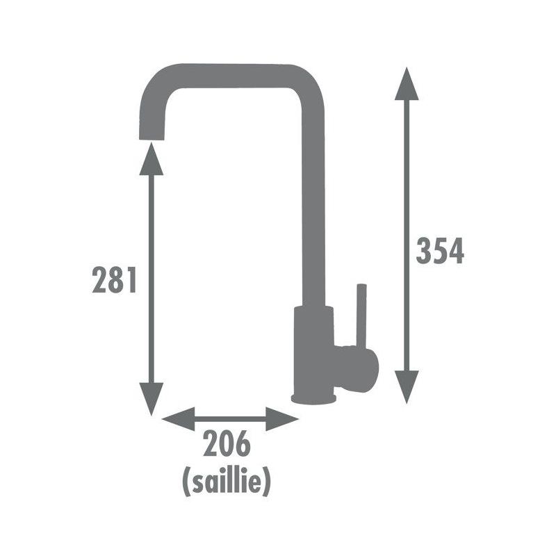 Robinet d'évier design: Edouard Rousseau - Mitigeur Evier SOTO - Chromé