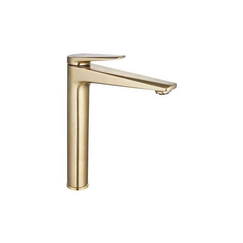 Robinetterie de Salle de Bain: Mitigeur Lavabo GLOSS HAUT en Laiton Brossé