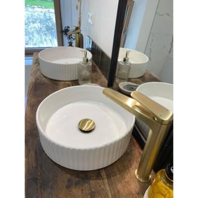 Robinetterie de Salle de Bain: Mitigeur Lavabo GLOSS HAUT en Laiton Brossé