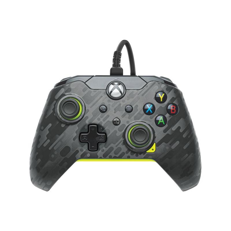 Manette de jeu filaire PDP MAN FIL XBOX - Electric Carbon