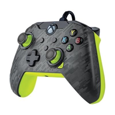 Manette de jeu filaire PDP MAN FIL XBOX - Electric Carbon