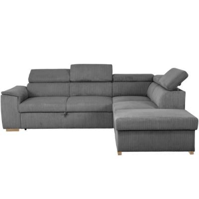 Canapé d'angle convertible réversible 5 places - DAYTONA Anthracite