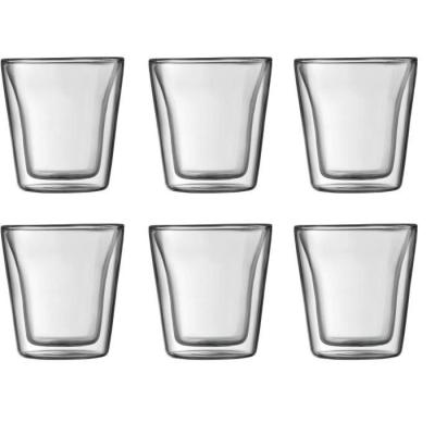 Verres thermos BODUM 0.1L - Double paroi - Transparent