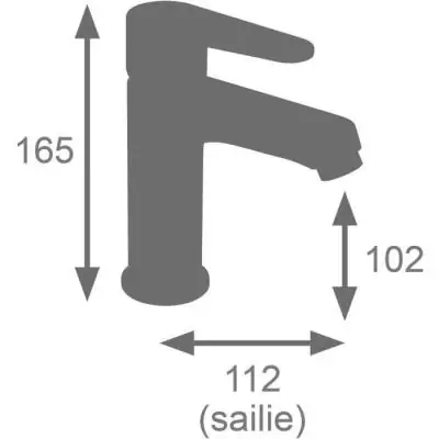 Robinet lavabo design - EDOUARD ROUSSEAU - BAROS - Chromé