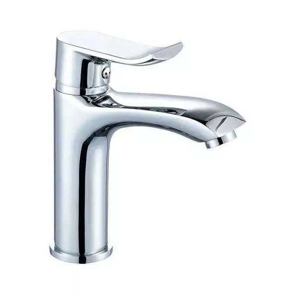 Mitigeur de lavabo - EDOUARD ROUSSEAU - Rangoon - Aérateur réducteur de débit - Cartouche céramique Ø 35 mm - Chromé