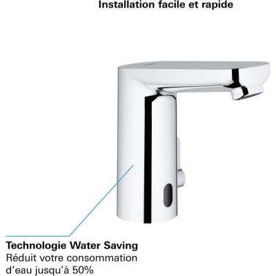 Robinet lavabo infrarouge GROHE Get E - limitateur température