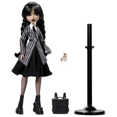 Poupée Monster High Mercredi Addams en Uniforme avec La Chose