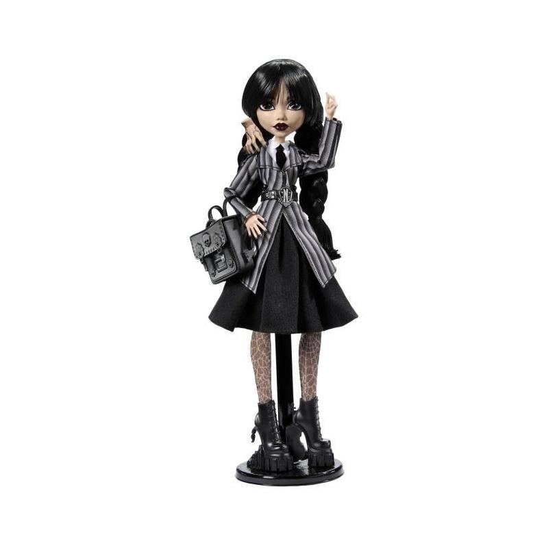 Poupée Monster High Mercredi Addams en Uniforme avec La Chose