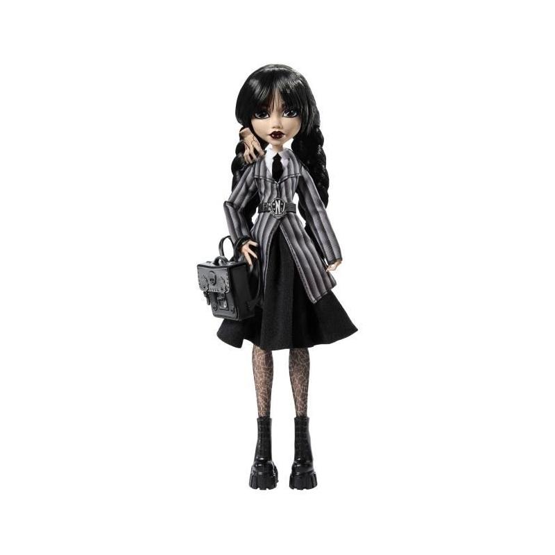 Poupée Monster High Mercredi Addams en Uniforme avec La Chose
