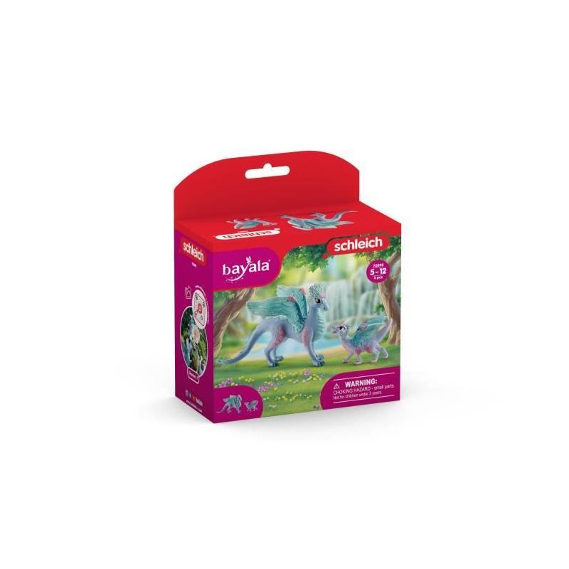 Figurines Dragon Fleuri et son petit - Coffret Schleich 70592 Bayala