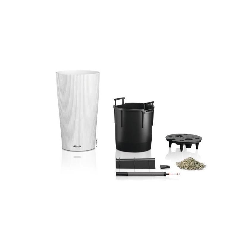 Jardinière Cilindro color 23 Blanc - Kit complet - 6 L - POT DE FLEUR