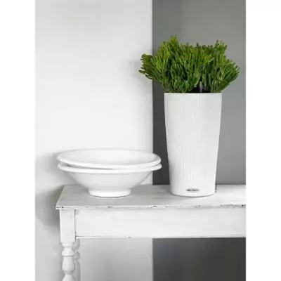 Jardinière Cilindro color 23 Blanc - Kit complet - 6 L - POT DE FLEUR Jardinière Cilindro color 23 Blanc - Kit complet - 6 L - POT DE FLEUR