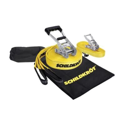 Slackline SCHILDKROT 15m - En Métal - Avec Sangle d'Apprentissage