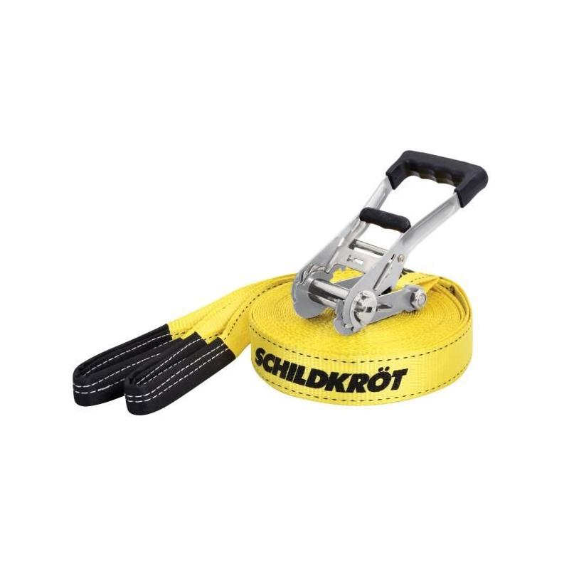 Slackline SCHILDKROT 15m - En Métal - Avec Sangle d'Apprentissage