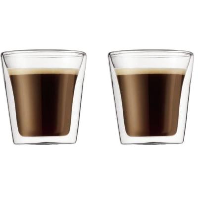 Verres double paroi BODUM Canteen - 0.1 l - Transparent