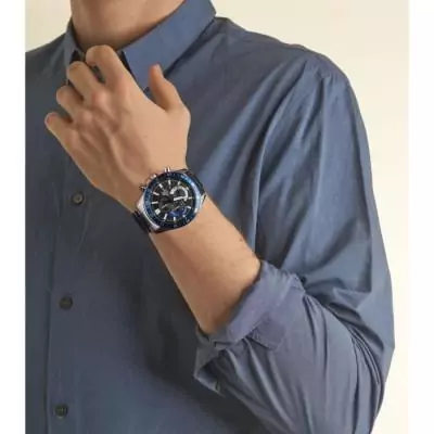 Montre bracelet élégante en acier inoxydable CASIO EDIFICE Gris Montre bracelet élégante en acier inoxydable CASIO EDIFICE Gris