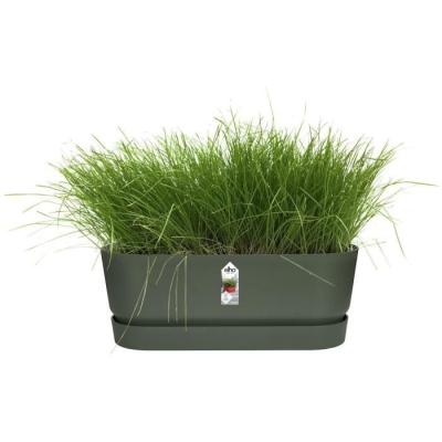 Pot de fleur ovale Leaf Green - Ø50 cm - GreenVille