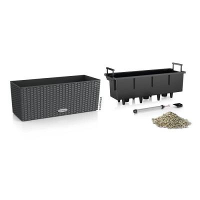 Lechuza Balconera Cottage 50 Kit Complet Granit - Jardinière élégante pour votre balcon