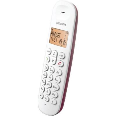 Téléphone fixe sans fil LOGICOM DECT ILOA 150 SOLO - Framboise