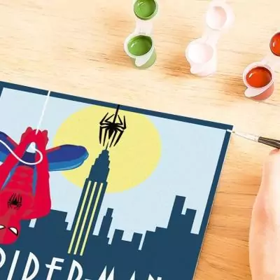 Kit de peinture Ravensburger Spider Man 20x20 cm - Loisir créatif Kit de peinture Ravensburger Spider Man 20x20 cm - Loisir créatif