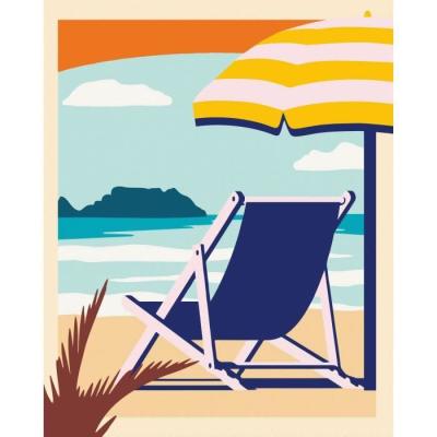 Peinture par numéros Ravensburger 24x30 cm Relax à la plage