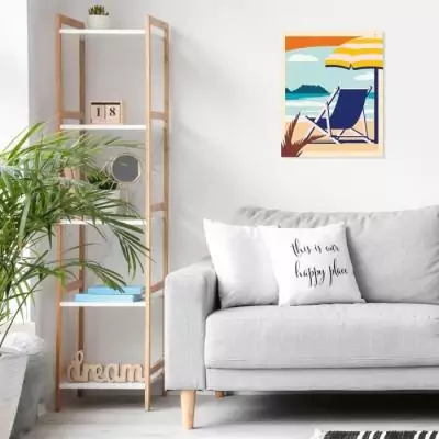 Peinture par numéros Ravensburger 24x30 cm Relax à la plage Peinture par numéros Ravensburger 24x30 cm Relax à la plage