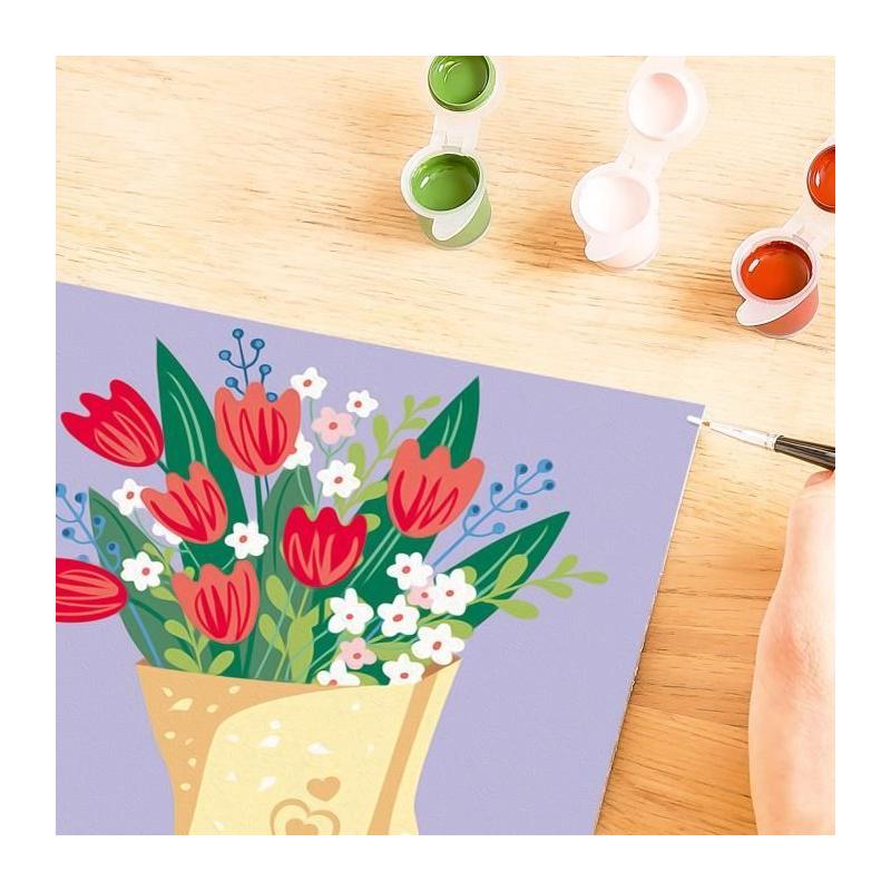 Peinture par numéros: Bouquet de tulipes 20x20 cm - Ravensburger