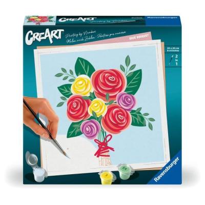 Peinture par numéros Bouquet de roses 20x20 cm - Ravensburger