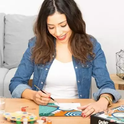 Peinture par numéros 24x30 cm Pool Time - Créez votre chef-d'œuvre!