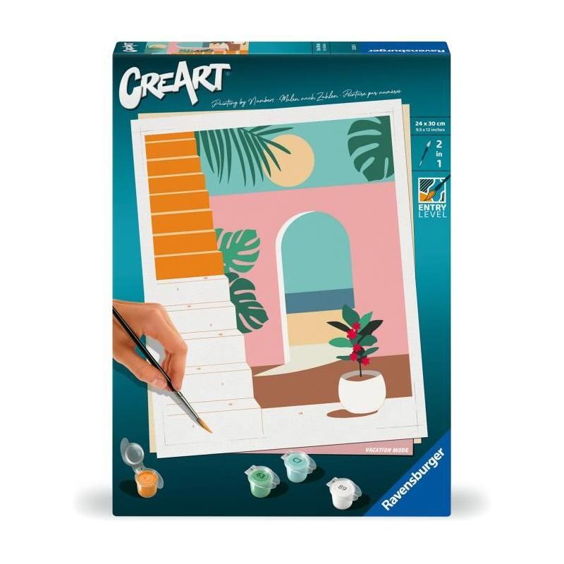 Peinture par numéros Ravensburger 24x30 cm - Vacances en mode détente