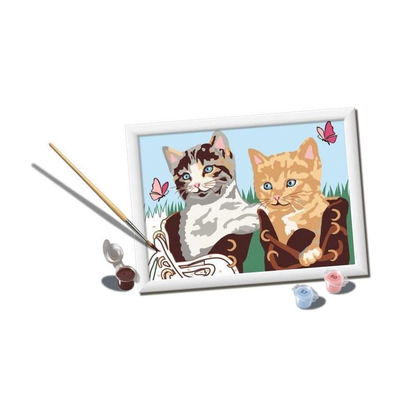 Peinture par Numéros pour Enfants: Chatons et Chaussures, 18x24cm