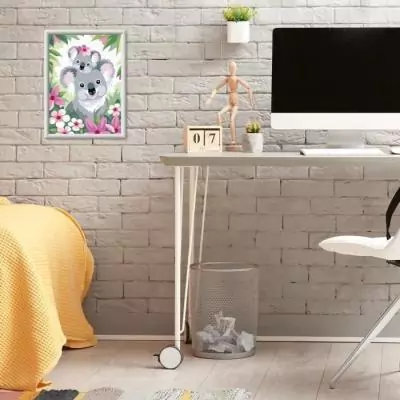 Peinture par numéros: Maman koala et son bébé, kit créatif! Peinture par numéros: Maman koala et son bébé, kit créatif!