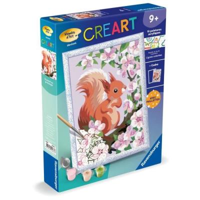 Kit de peinture par numéros Ravensburger - Écureuil au printemps