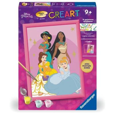 Kit de peinture Disney Princess 18x24cm pour enfants de 7 ans - Ravensburger