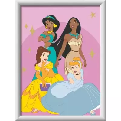 Kit de peinture Disney Princess 18x24cm pour enfants de 7 ans - Ravensburger Kit de peinture Disney Princess 18x24cm pour enfants de 7 ans - Ravensburger